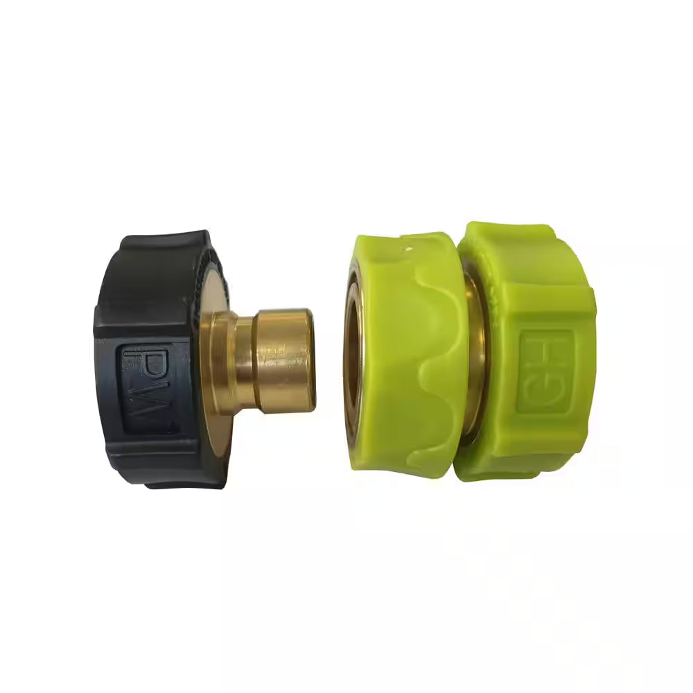 Universal Brass/Aluminum Pressure Washer Garden Hose Quick-Connect Kit for SPX Series Pressure Washers