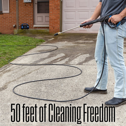50 Ft PVC Pressure Washer Hose - 3400 PSI