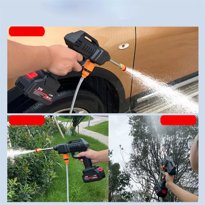 Rechargeable Battery Pressure Washer, Portable Pressure Washer with Toolbox, Sprayer for Car Wash and Surface Cleaning