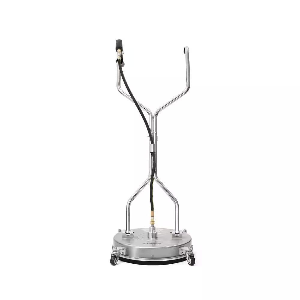 24 In. 4350 PSI Pressure Washer Surface Cleaner with 2 Hose Adapters