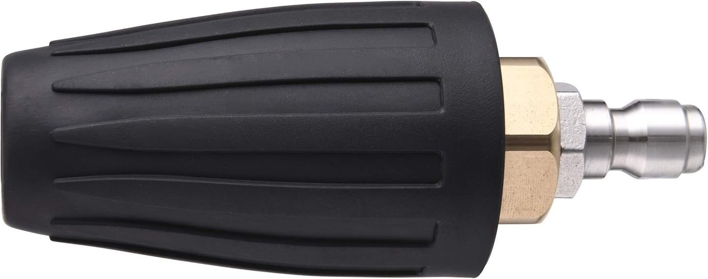 Turbo Nozzle for Pressure Washer, Rotating Nozzle and 5 Tips, 1/4 Inch Quick Connect, 3600 PSI, Orifice 2.5