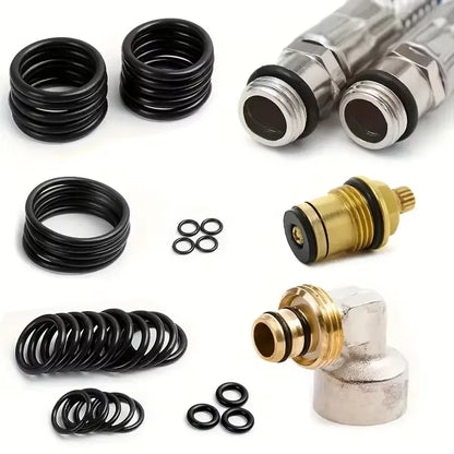 990Pcs Nitrile Rubber O Ring Kit Washer Gasket Seals Rubber Grommet Assortment for Pressure Washer Plumbing