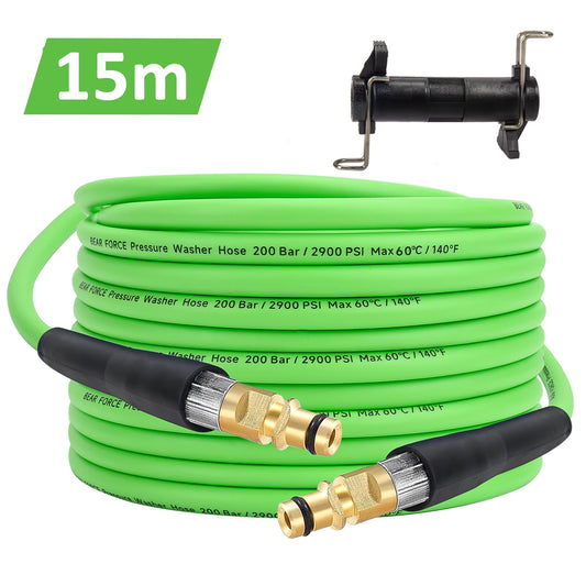 15M/50Ft Pressure Washer Replacement Hose Super Flexible Hose 2900 PSI Kink Resistant Hose for Karcher K2-K7 Quick Connector