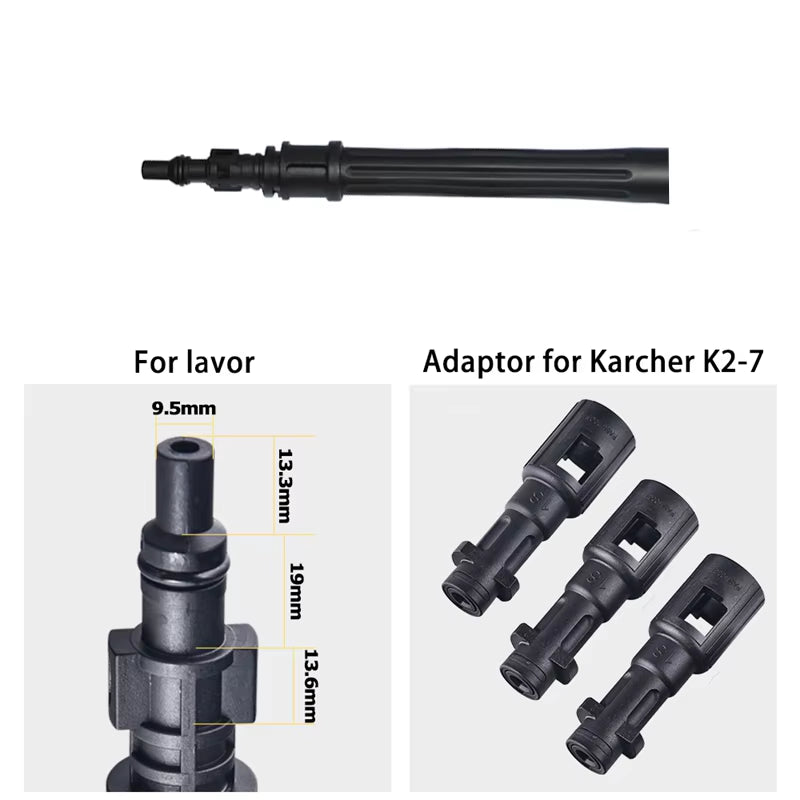 For Karcher K2 K3 K4 K5 K6 K7/Lavor Pressure Washer Cleaning Brush for Washing Machine Washing Bucket Tornado for Car Cleaning