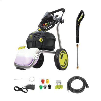 Electric Pressure Washer, Quick Connect Nozzles & Adjustable Wand, 14.9-Amp