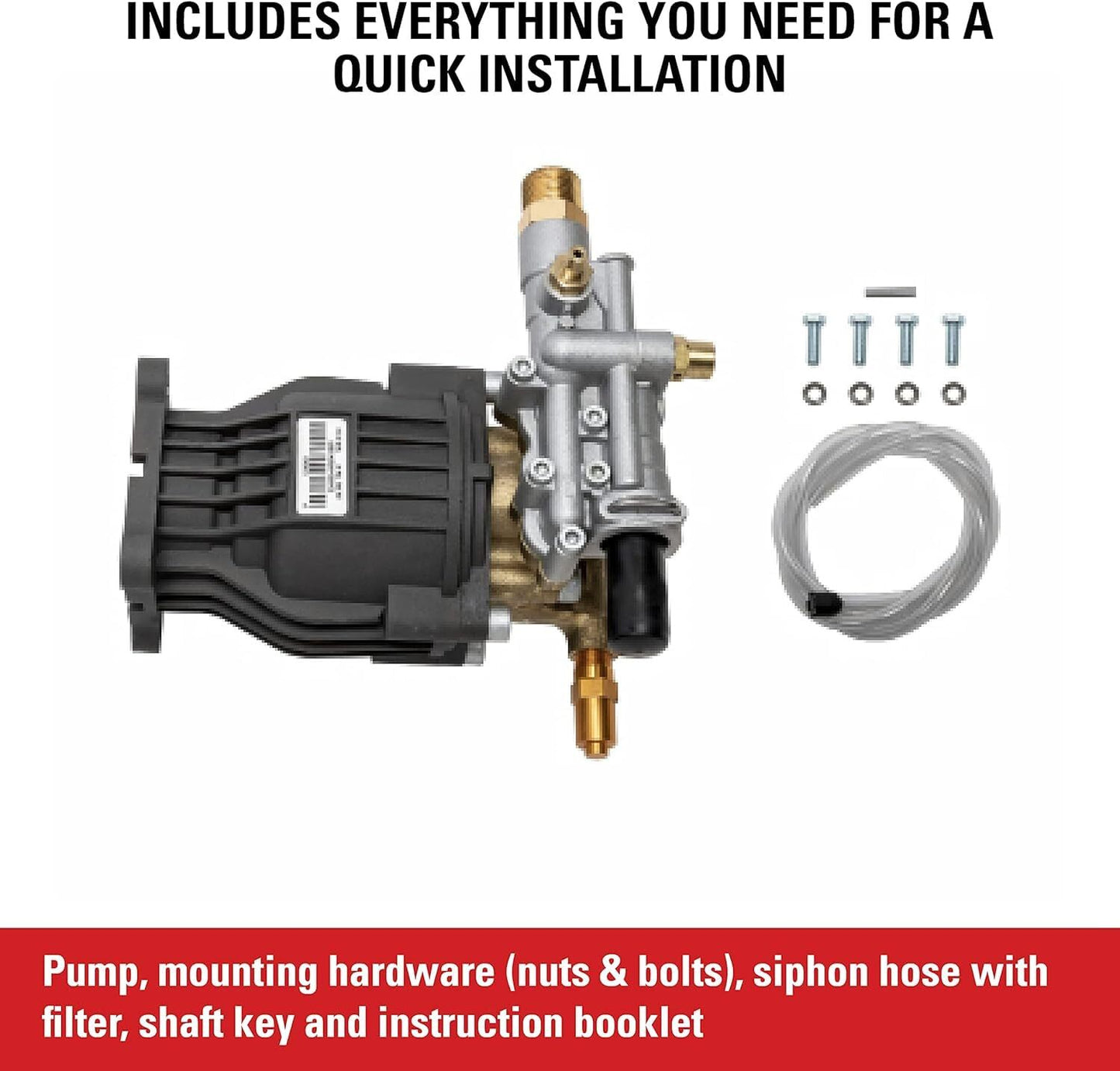 3400 PSI Pressure Washer Pump Replacement Kit Easy Install Durable Performance