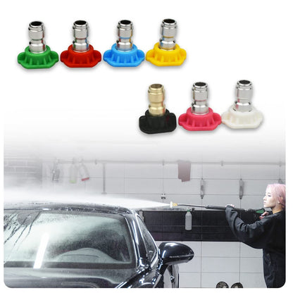 7Pack Pressure Washer Nozzle Tips Car Wash High Pressure Hose Turbo Nozzle Spray