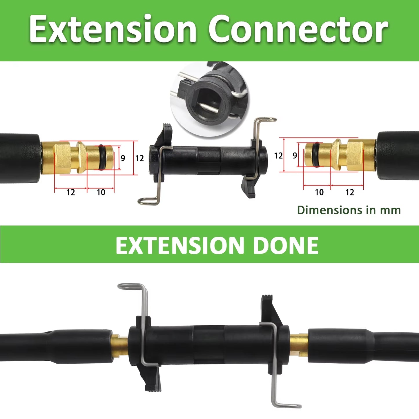 15M/50Ft Pressure Washer Replacement Hose Super Flexible Hose 2900 PSI Kink Resistant Hose for Karcher K2-K7 Quick Connector