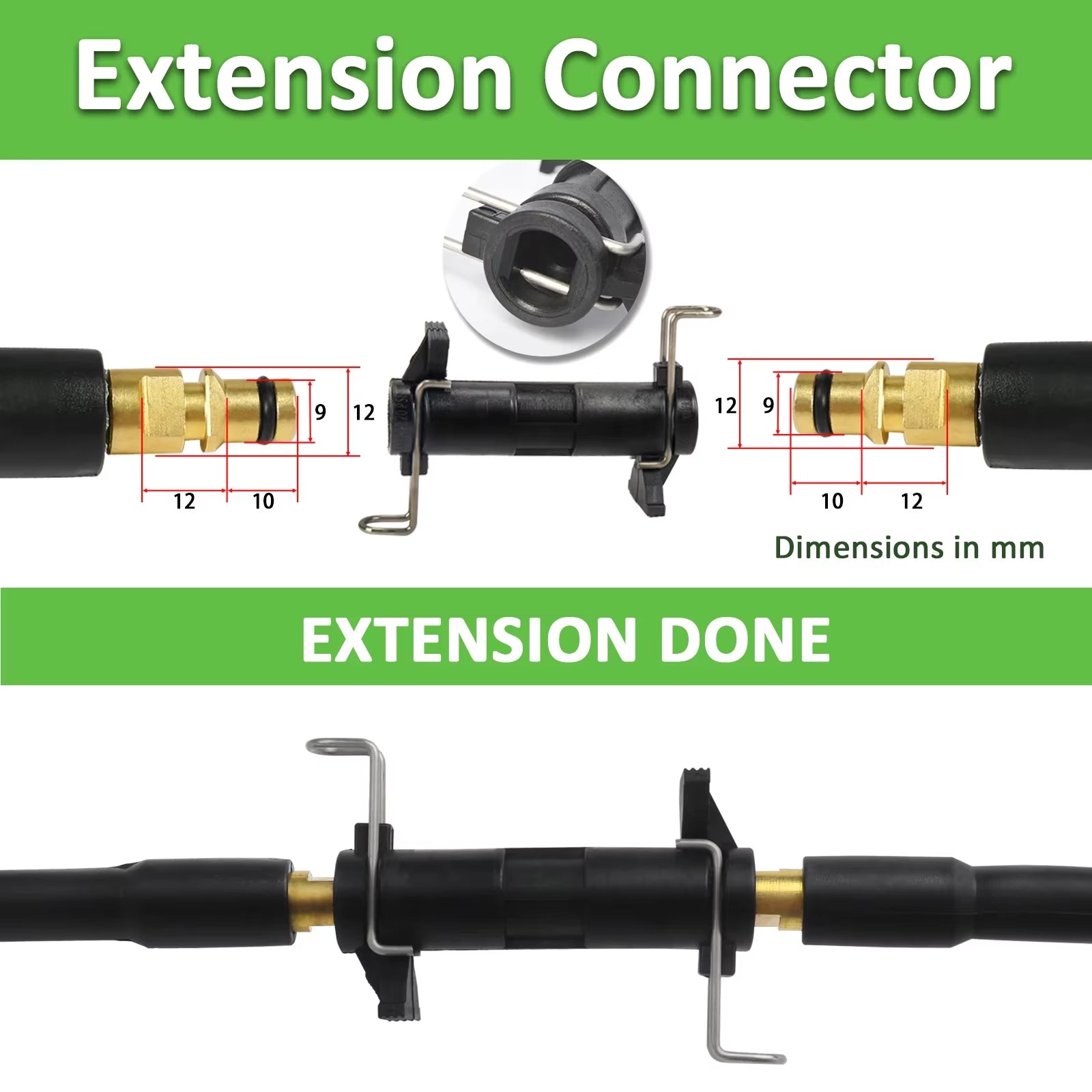 15M/50Ft Pressure Washer Replacement Hose Super Flexible Hose 2900 PSI Kink Resistant Hose for Karcher K2-K7 Quick Connector