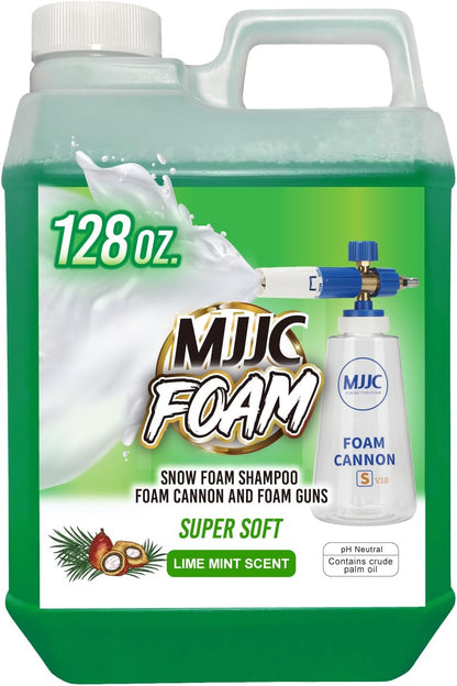 Foam (128 Fl Oz) Ultimate Snow Foam Car Wash Soap Specialized Car Shampoo for Foam Cannon and Pressure Washer, Safe for Cars (Ph Neutral, 10X Concentrated) Lime Mint Scent