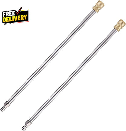 Pressure Washer Extension Wand 17 Inch Stainless Steel 1/4 Inch Quick Connect...