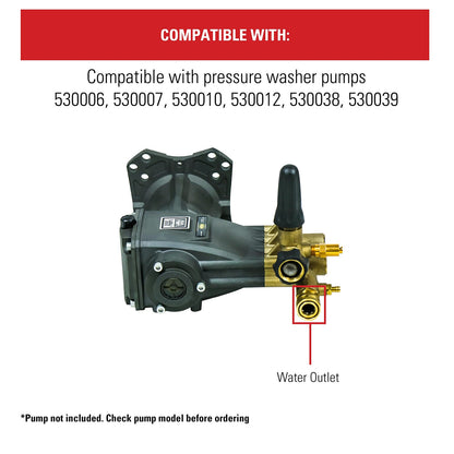 Simpson Replacement Water Outlet Fitting for AAA Pressure Washer Pumps