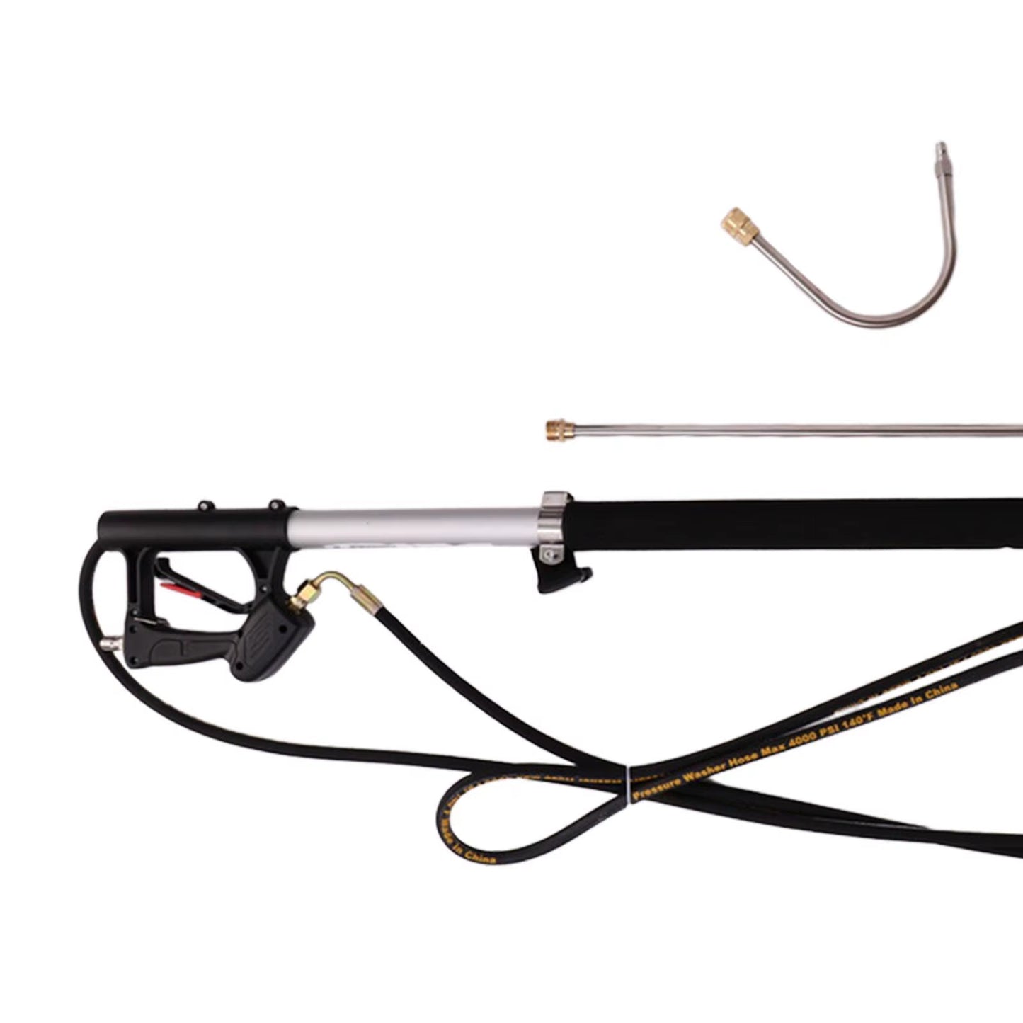 Aluminum Telescopic Lance Pressure Washer Wand 6.33M Quick Connect High Pressure Cleaner Tool for Roof Car