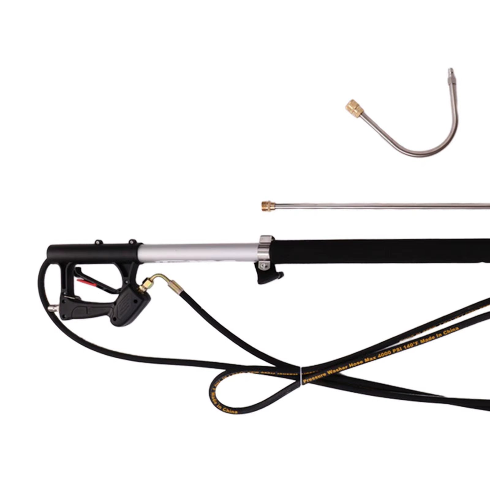 Aluminum Telescopic Lance Pressure Washer Wand 6.33M Quick Connect High Pressure Cleaner Tool for Roof Car
