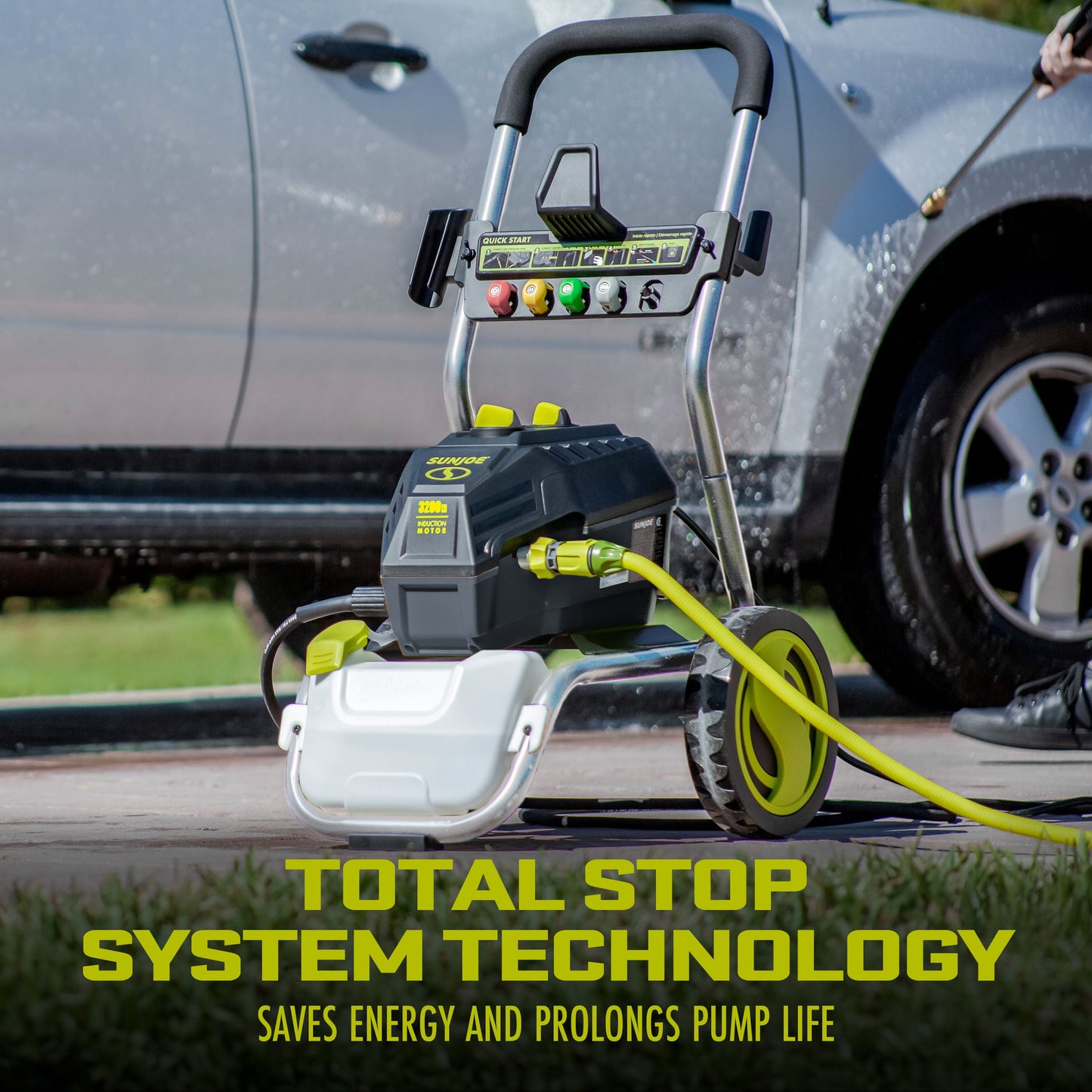 Electric Pressure Washer, Quick Connect Nozzles & Adjustable Wand, 14.9-Amp