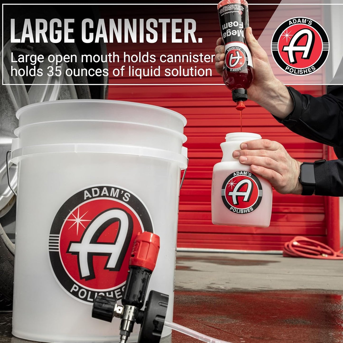 Premium Foam Cannon - Soap Sprayer for Car Wash | Sprayer Cannister for Pressure Washer 1/4" Quick Disconnect