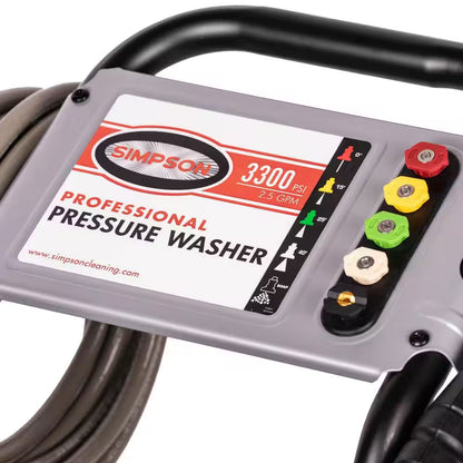 3300 PSI 2.5 GPM Gas Pressure Washer, HONDA GX200 Engine, Reliable Residential Cold Water Power Washer