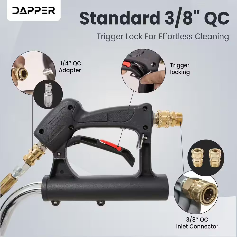 18 In. 4350 PSI Pressure Washer Surface Cleaner with 2 Hose Adapters