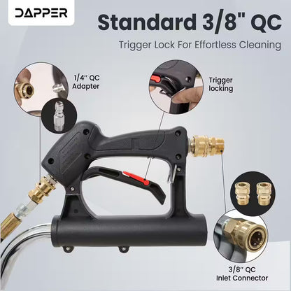 20 In. 4350 PSI Pressure Washer Surface Cleaner with 2 Hose Adapters