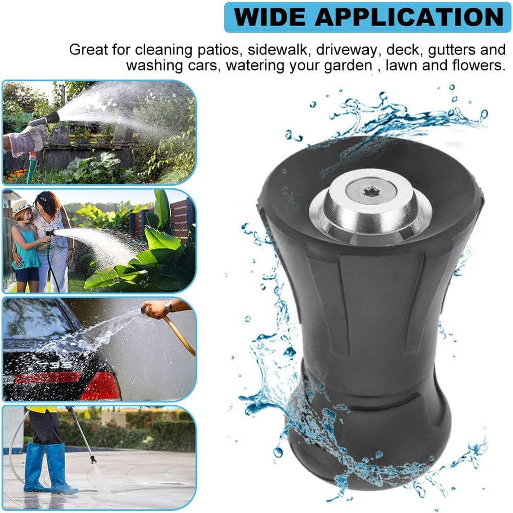 Fire Hose Nozzle Water Sprayer Garden Adjustable High Pressure Washer Jet USA