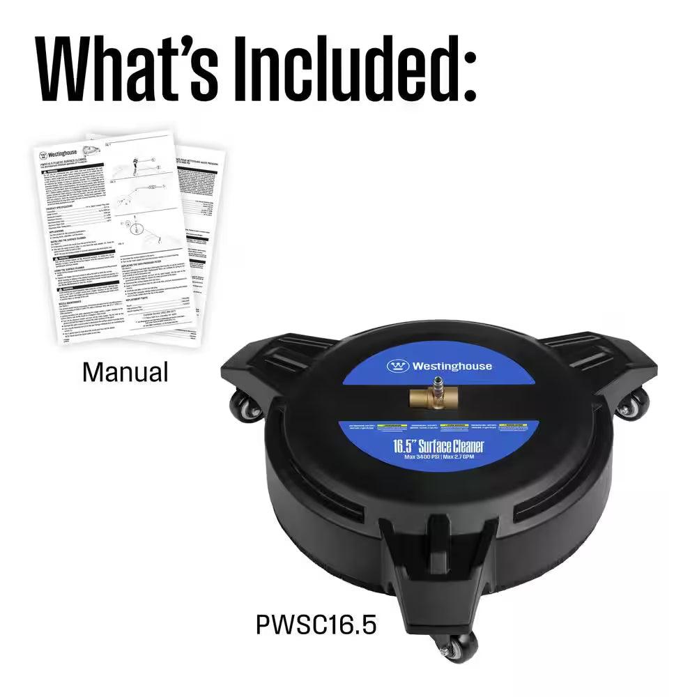 16.5 In. 3400 PSI Plastic Pressure Washer Surface Cleaner