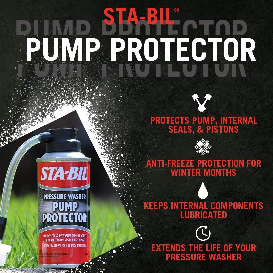 STA-BIL Pressure Washer Pump Protector Pistons Seals Saver Anti-Freeze