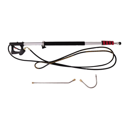 Aluminum Telescopic Lance Pressure Washer Wand 6.33M Quick Connect High Pressure Cleaner Tool for Roof Car