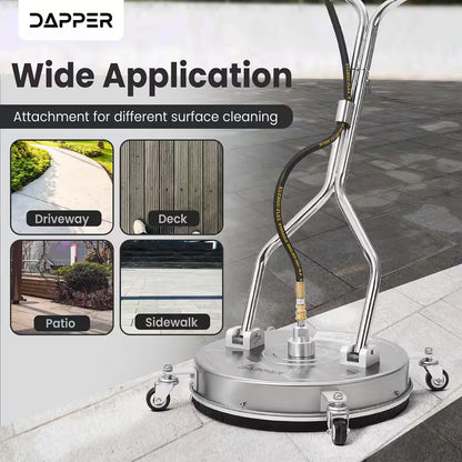 18 In. 4350 PSI Pressure Washer Surface Cleaner with 2 Hose Adapters