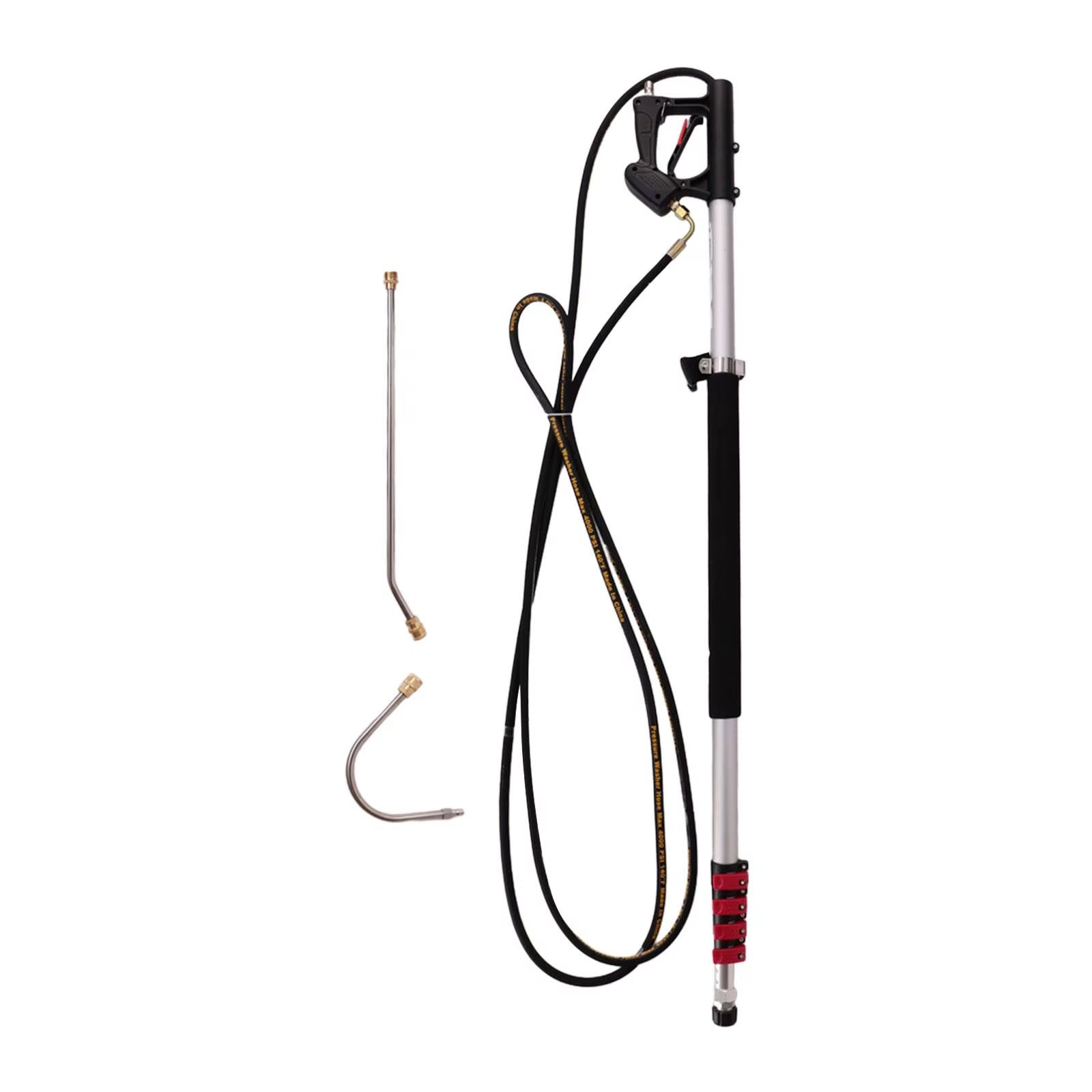 Aluminum Telescopic Lance Pressure Washer Wand 6.33M Quick Connect High Pressure Cleaner Tool for Roof Car