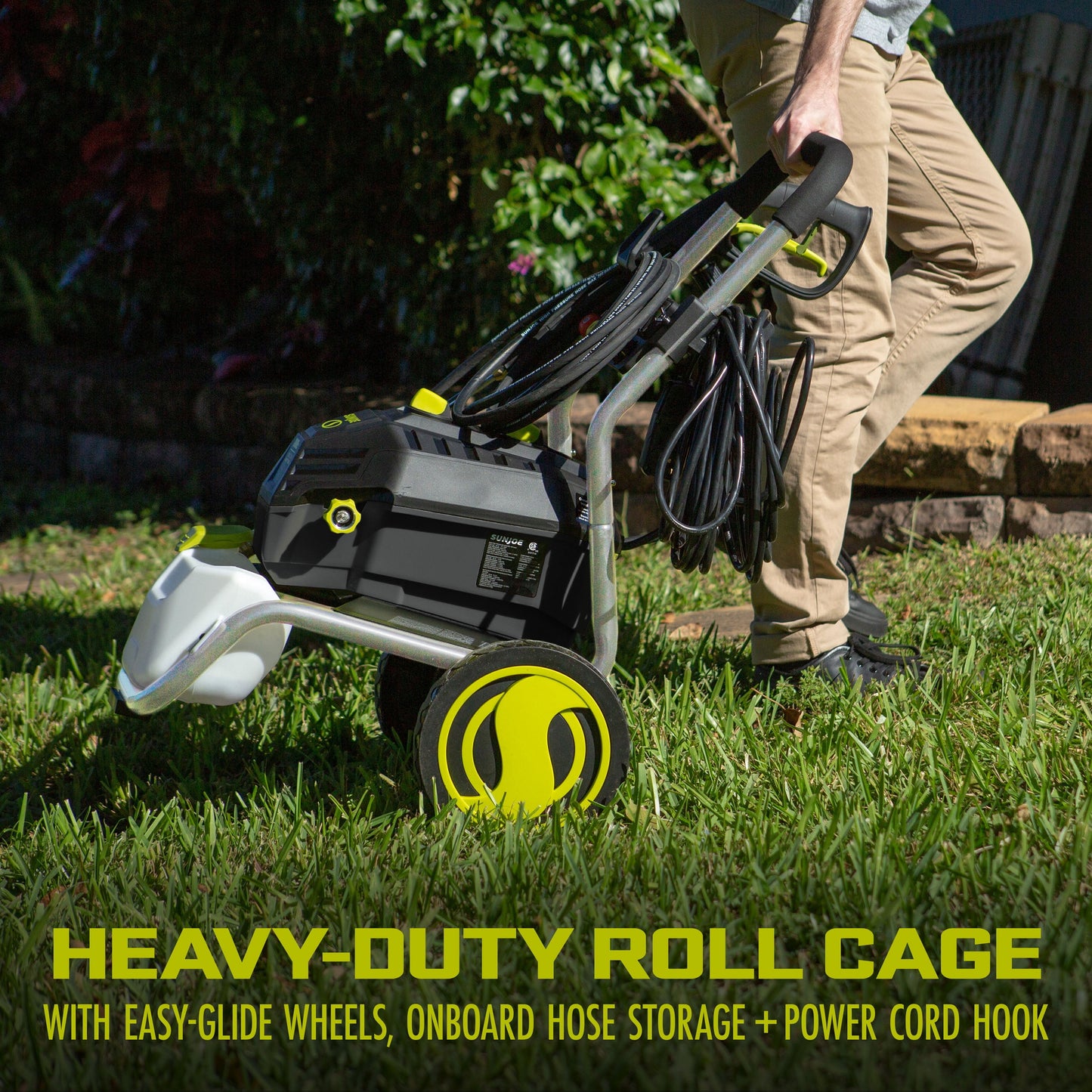 Electric Pressure Washer, Quick Connect Nozzles & Adjustable Wand, 14.9-Amp