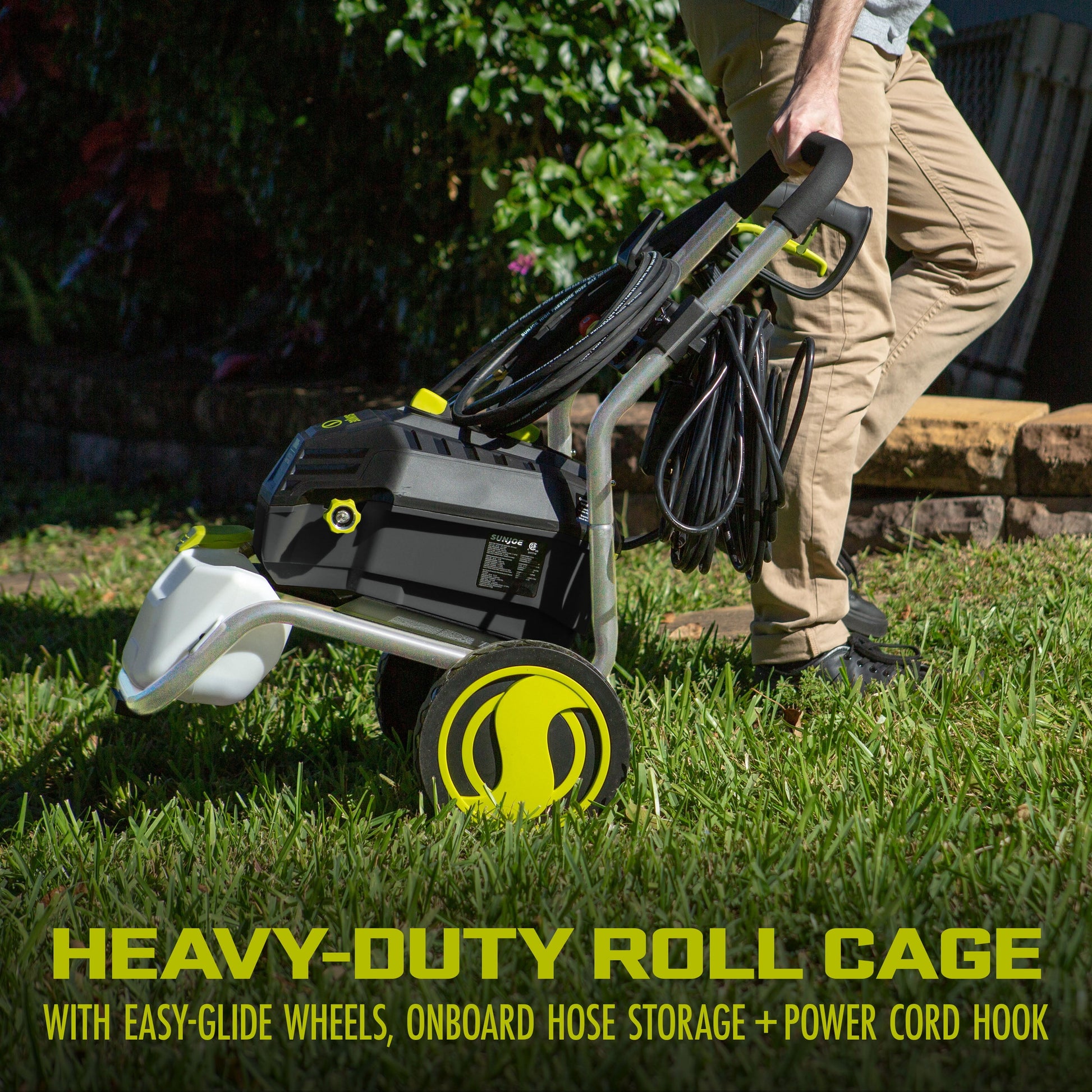 Electric Pressure Washer, Quick Connect Nozzles & Adjustable Wand, 14.9-Amp