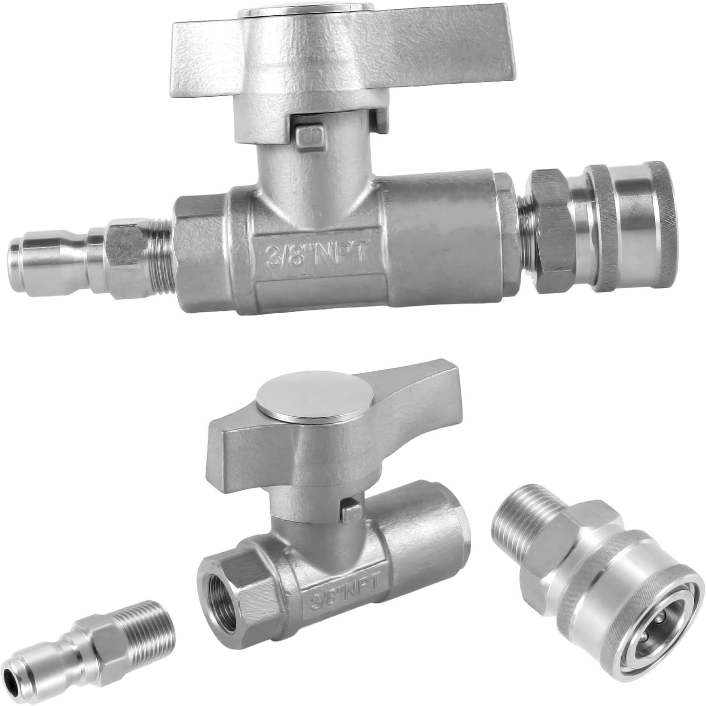 Ball Valve Pressure Washer 3/8" Quick Connect Ball Valve for Power Washer Hos...