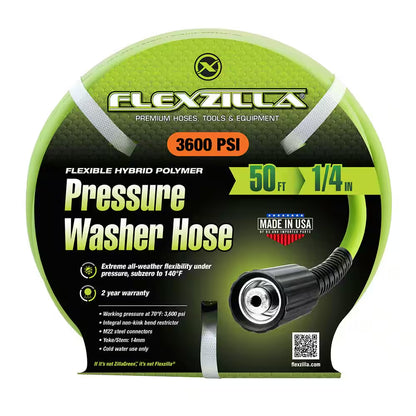 1/4 In. X 50 Ft. 3600 PSI Pressure Washer Hose with M22 Fittings