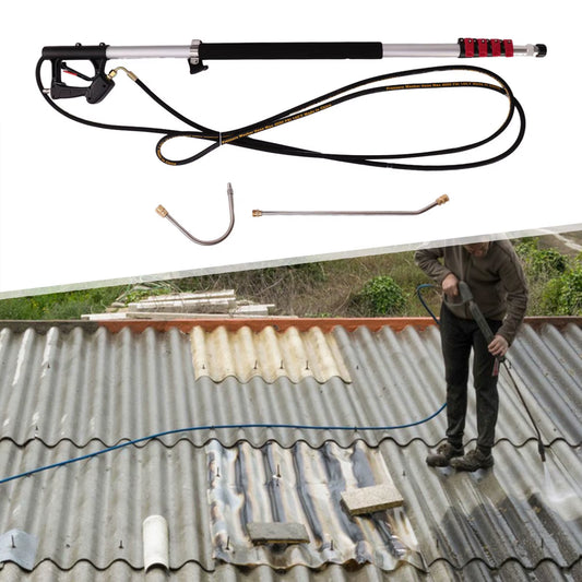 Aluminum Telescopic Lance Pressure Washer Wand 6.33M Quick Connect High Pressure Cleaner Tool for Roof Car