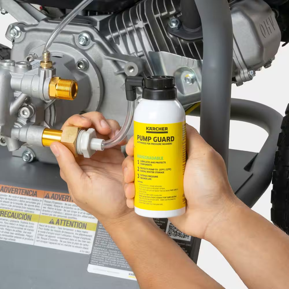 Pump Guard Aerosol 4 Oz. Pressure Washer Pump Protector, Antifreeze and Lubricant