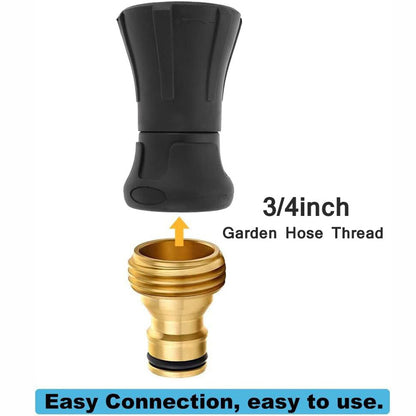 Fire Hose Nozzle Water Sprayer Garden Adjustable High Pressure Washer Jet USA