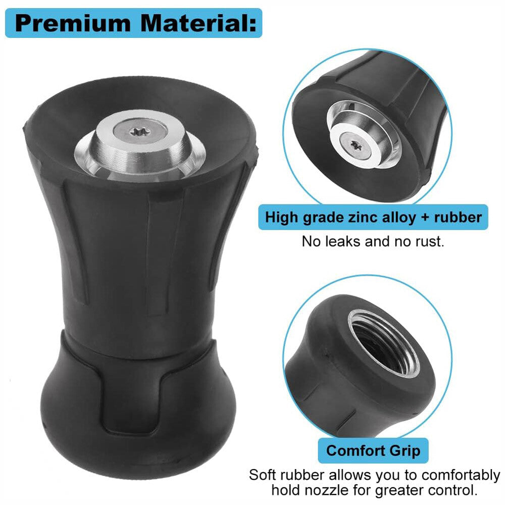 Fire Hose Nozzle Water Sprayer Garden Adjustable High Pressure Washer Jet USA