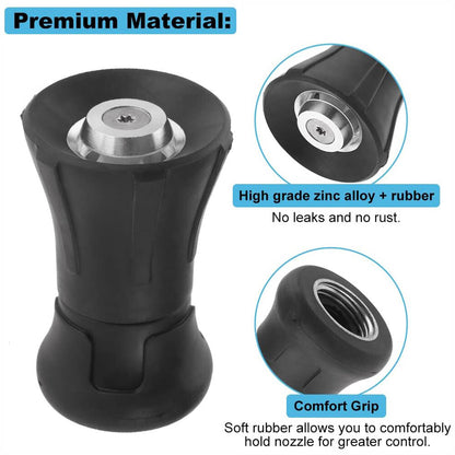 Fire Hose Nozzle Water Sprayer Garden Adjustable High Pressure Washer Jet USA