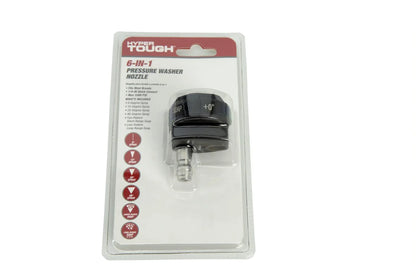 Quick Connect 6-In-1 Nozzle for Pressure Washer, Metal, Black,Pressure Washer Attachment