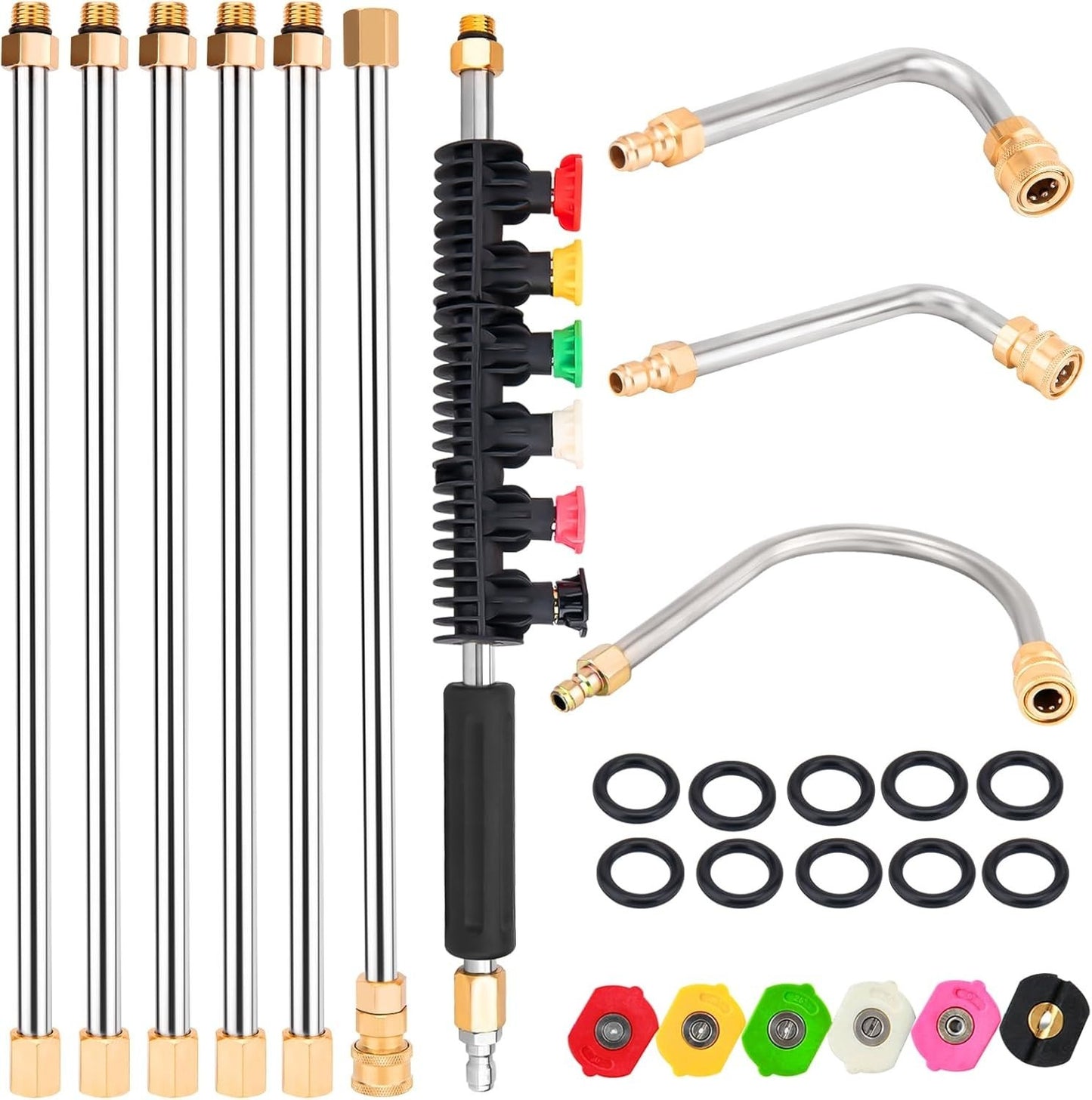 Pressure Washer Extension Wand, Power Washer Lance, Gutter Cleaning Tools For...