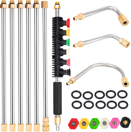 Pressure Washer Extension Wand, Power Washer Lance, Gutter Cleaning Tools For...